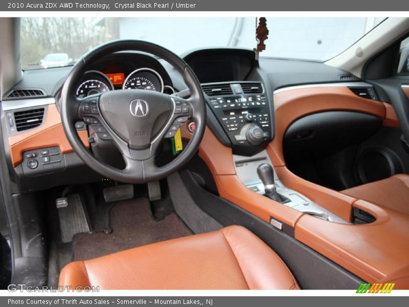  2010 ZDX AWD Technology Umber Interior