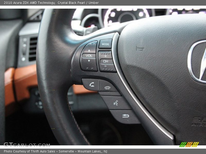 Controls of 2010 ZDX AWD Technology
