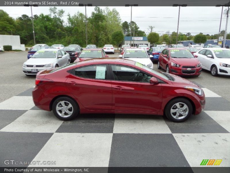 Red / Gray 2014 Hyundai Elantra SE Sedan