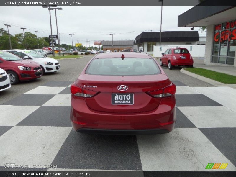 Red / Gray 2014 Hyundai Elantra SE Sedan