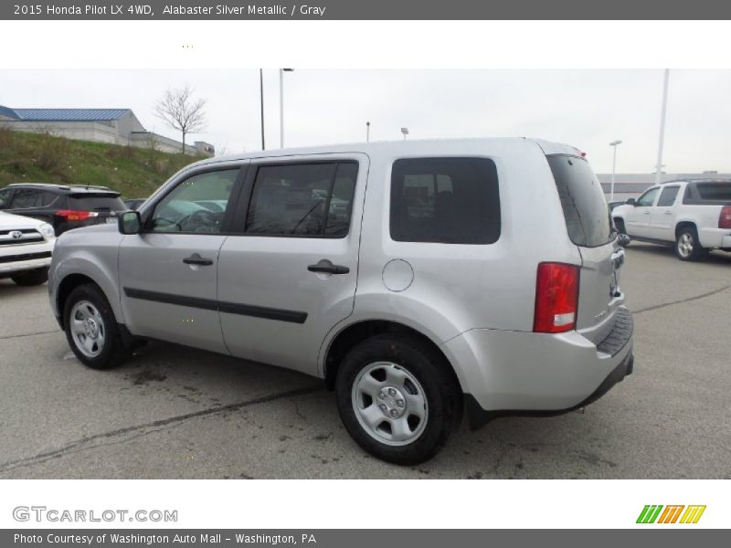 Alabaster Silver Metallic / Gray 2015 Honda Pilot LX 4WD