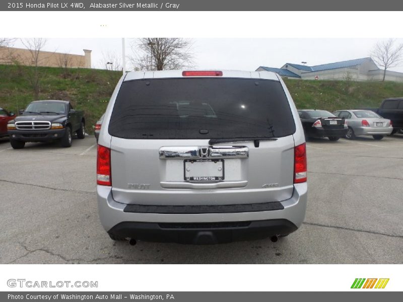 Alabaster Silver Metallic / Gray 2015 Honda Pilot LX 4WD