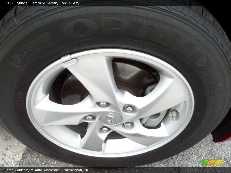 Red / Gray 2014 Hyundai Elantra SE Sedan