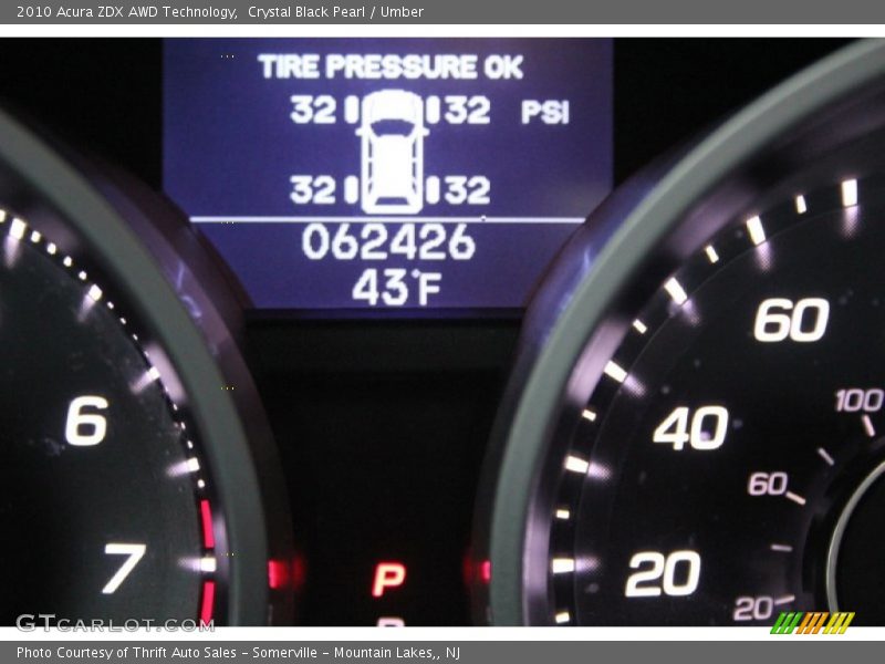 Crystal Black Pearl / Umber 2010 Acura ZDX AWD Technology