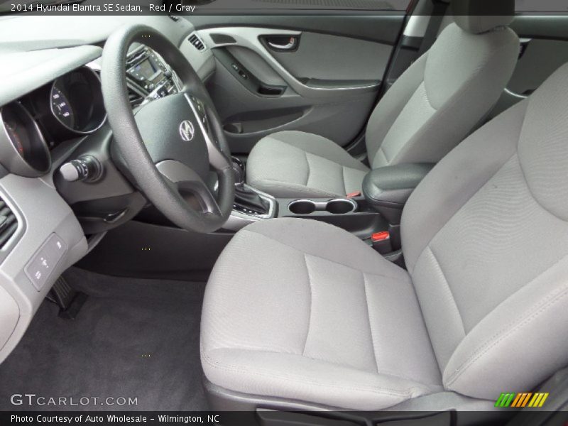 Red / Gray 2014 Hyundai Elantra SE Sedan