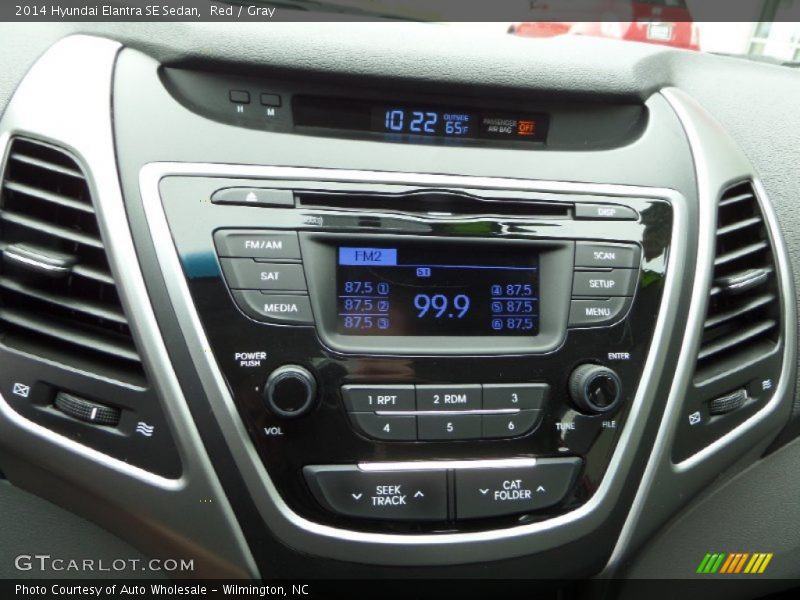 Red / Gray 2014 Hyundai Elantra SE Sedan