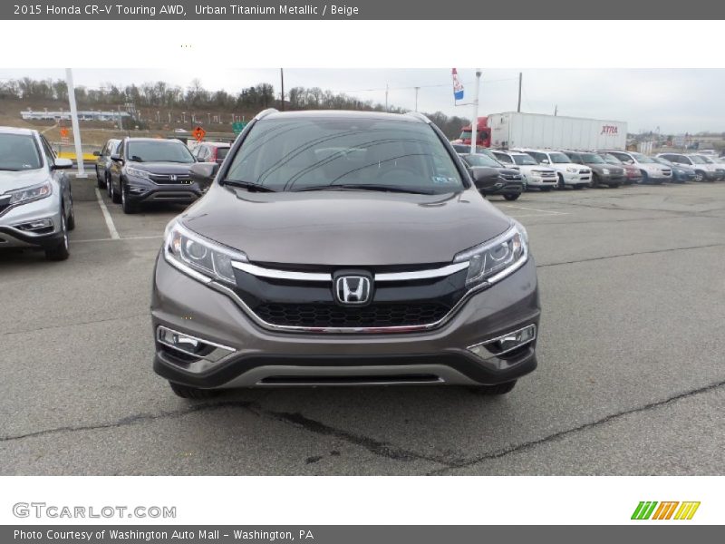 Urban Titanium Metallic / Beige 2015 Honda CR-V Touring AWD