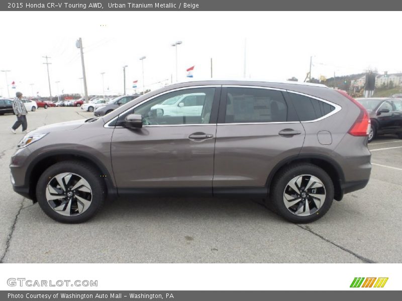 Urban Titanium Metallic / Beige 2015 Honda CR-V Touring AWD