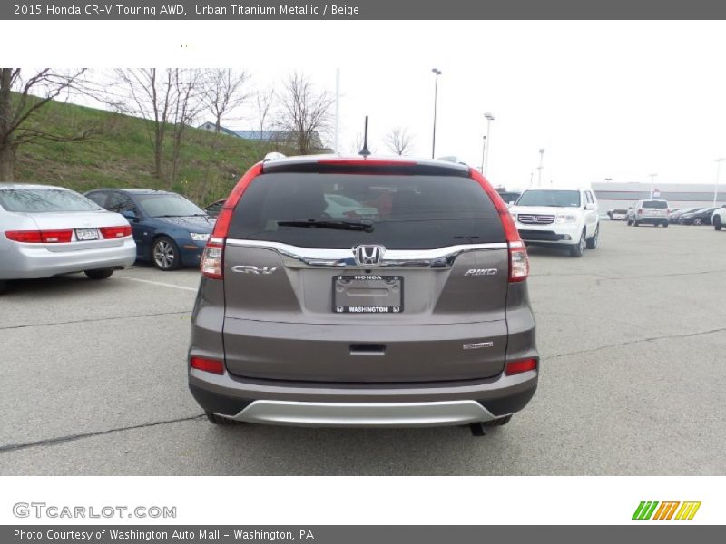Urban Titanium Metallic / Beige 2015 Honda CR-V Touring AWD