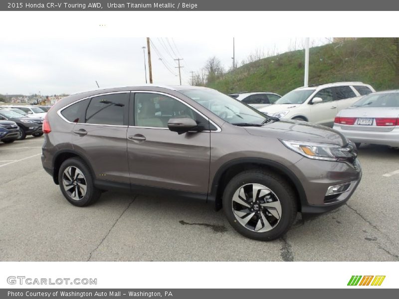 Urban Titanium Metallic / Beige 2015 Honda CR-V Touring AWD