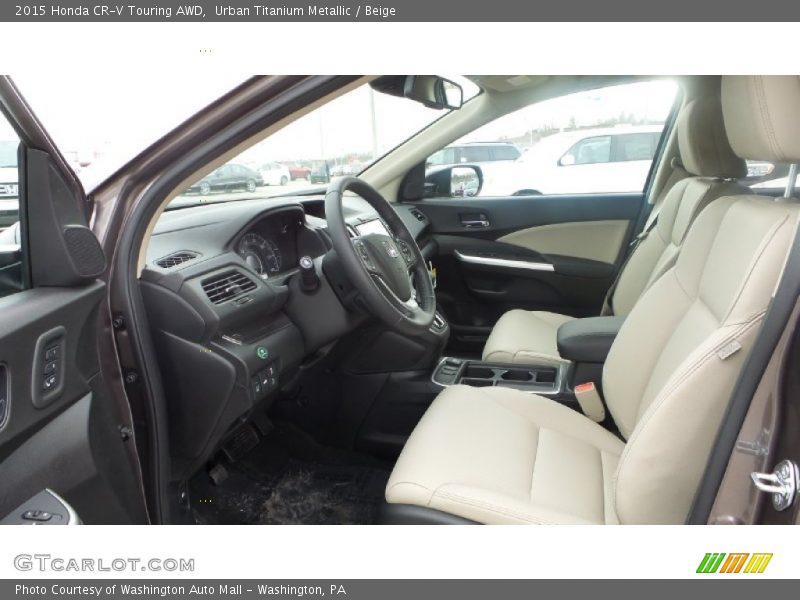 Urban Titanium Metallic / Beige 2015 Honda CR-V Touring AWD