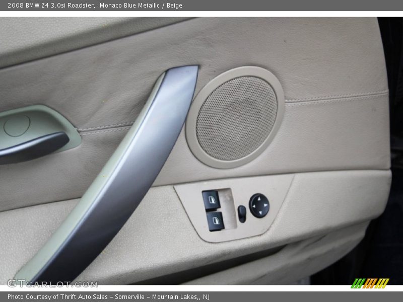 Monaco Blue Metallic / Beige 2008 BMW Z4 3.0si Roadster