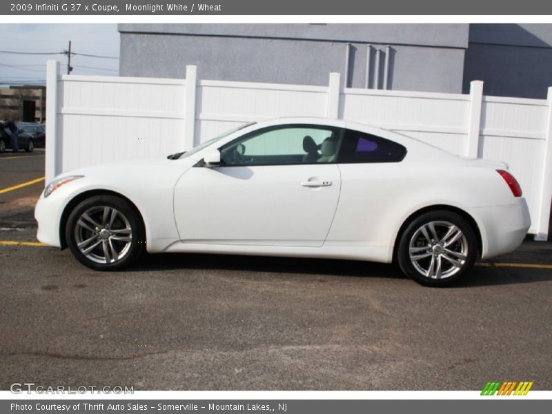 Moonlight White / Wheat 2009 Infiniti G 37 x Coupe