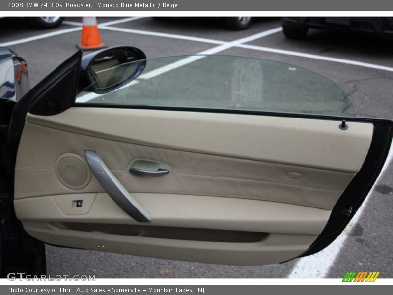Monaco Blue Metallic / Beige 2008 BMW Z4 3.0si Roadster