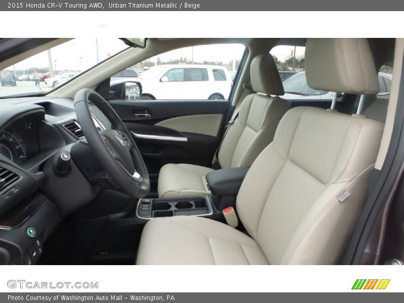Urban Titanium Metallic / Beige 2015 Honda CR-V Touring AWD