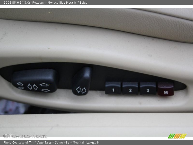 Monaco Blue Metallic / Beige 2008 BMW Z4 3.0si Roadster