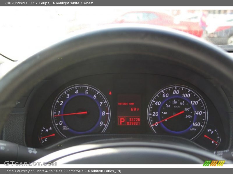 Moonlight White / Wheat 2009 Infiniti G 37 x Coupe