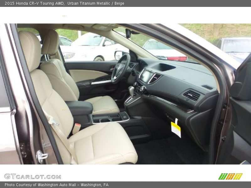 Urban Titanium Metallic / Beige 2015 Honda CR-V Touring AWD