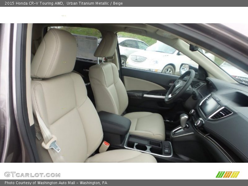 Urban Titanium Metallic / Beige 2015 Honda CR-V Touring AWD