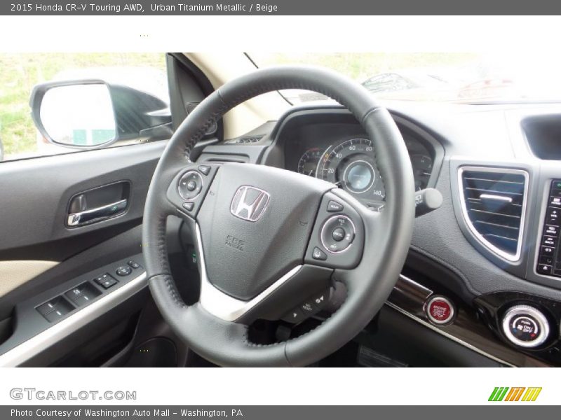 Urban Titanium Metallic / Beige 2015 Honda CR-V Touring AWD