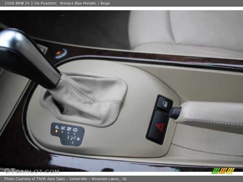 Monaco Blue Metallic / Beige 2008 BMW Z4 3.0si Roadster