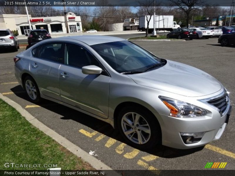 Brilliant Silver / Charcoal 2015 Nissan Altima 2.5 SV