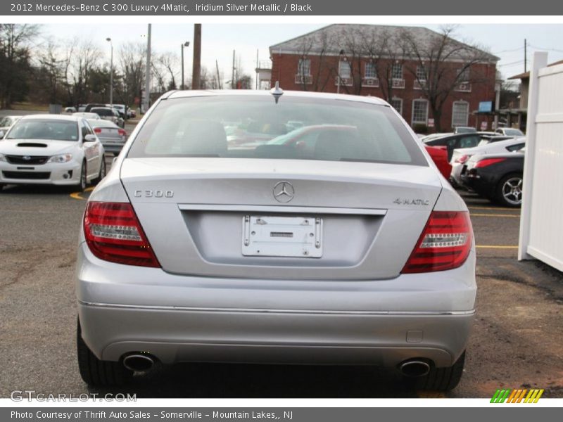 Iridium Silver Metallic / Black 2012 Mercedes-Benz C 300 Luxury 4Matic