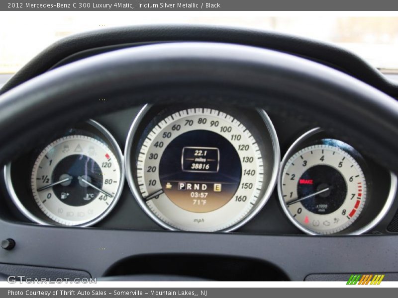 Iridium Silver Metallic / Black 2012 Mercedes-Benz C 300 Luxury 4Matic
