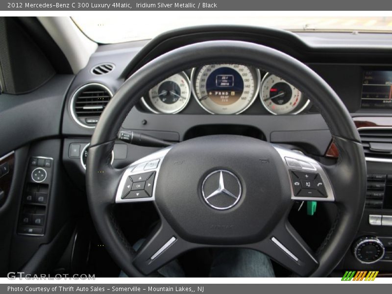 Iridium Silver Metallic / Black 2012 Mercedes-Benz C 300 Luxury 4Matic