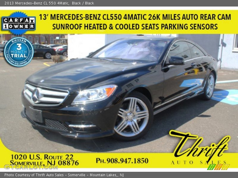 Black / Black 2013 Mercedes-Benz CL 550 4Matic