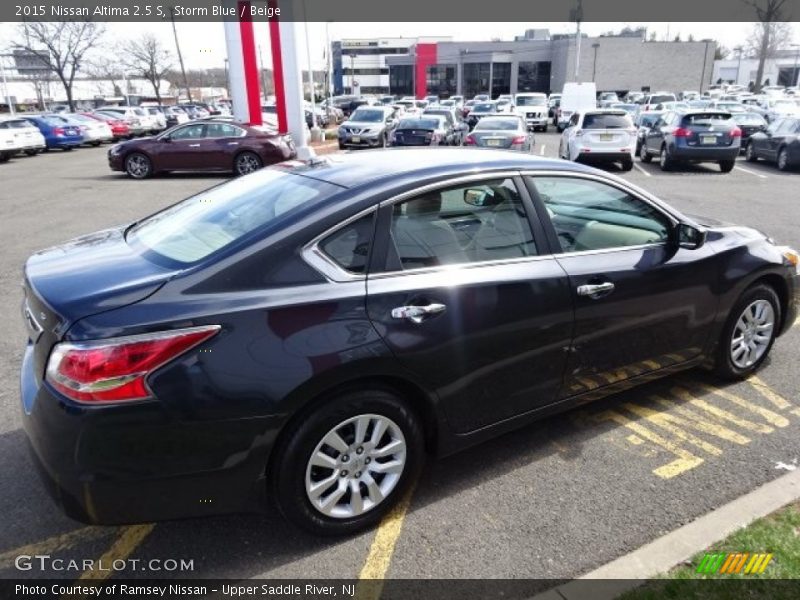 Storm Blue / Beige 2015 Nissan Altima 2.5 S
