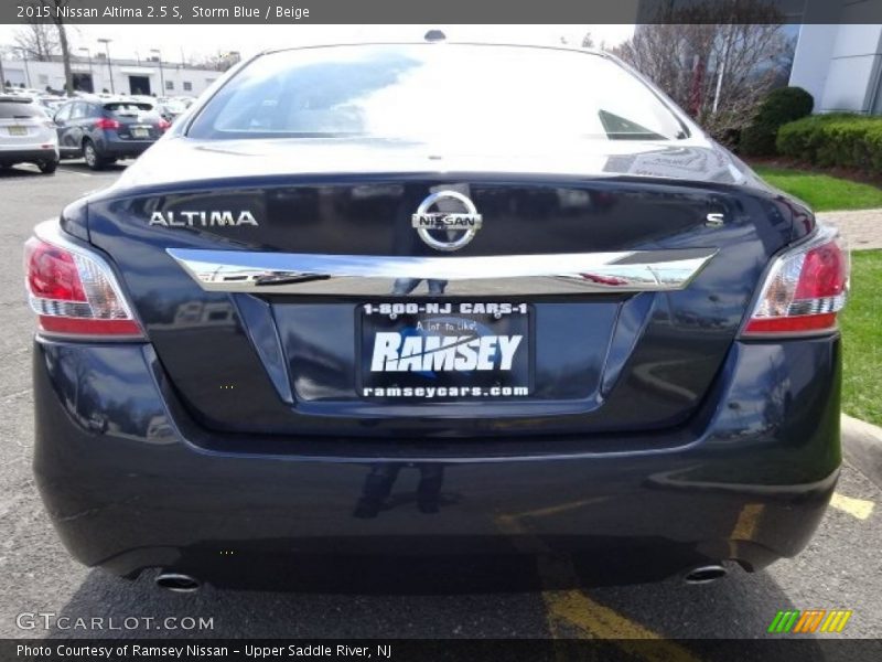 Storm Blue / Beige 2015 Nissan Altima 2.5 S