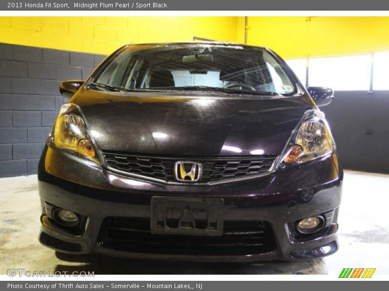 Midnight Plum Pearl / Sport Black 2013 Honda Fit Sport