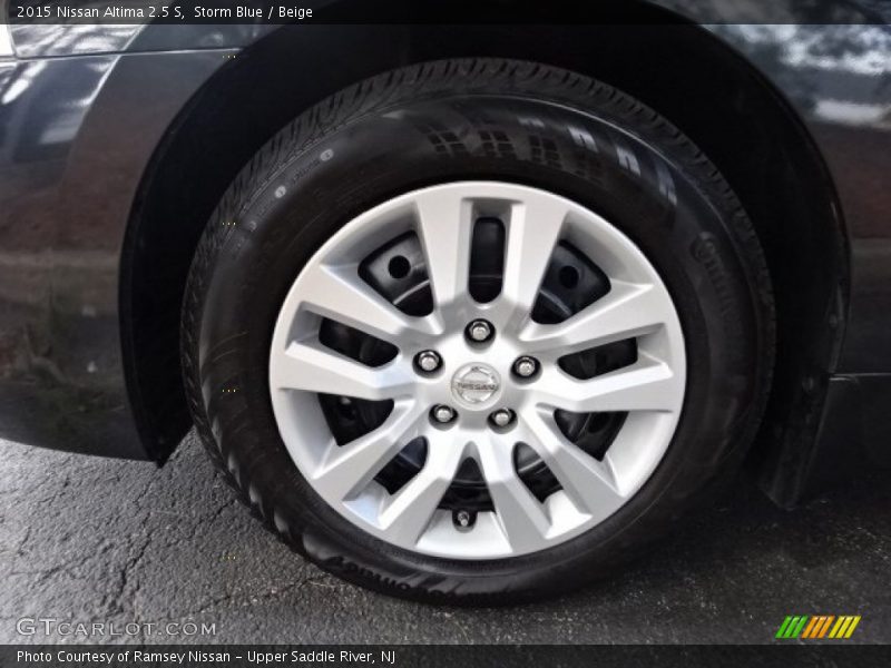 Storm Blue / Beige 2015 Nissan Altima 2.5 S