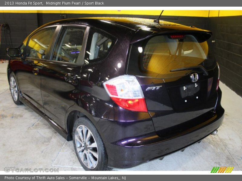 Midnight Plum Pearl / Sport Black 2013 Honda Fit Sport