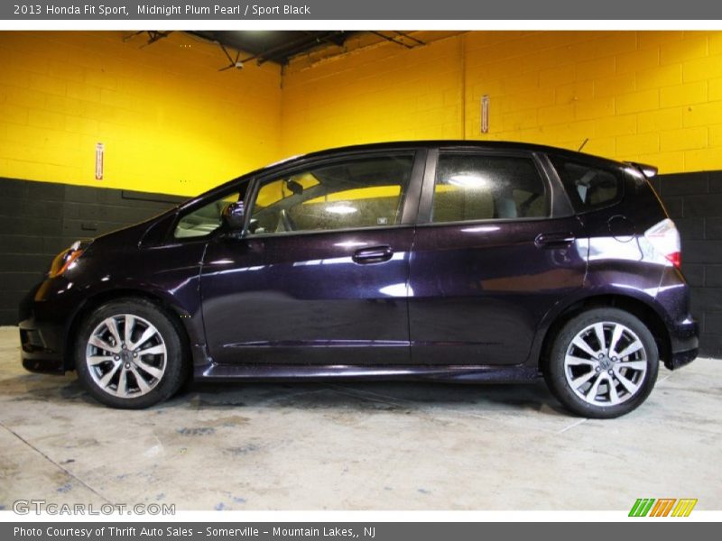 Midnight Plum Pearl / Sport Black 2013 Honda Fit Sport
