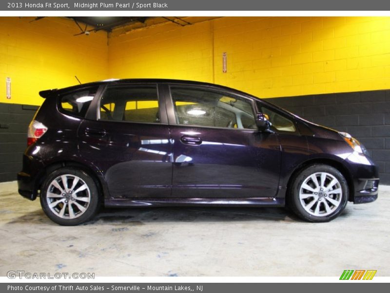 Midnight Plum Pearl / Sport Black 2013 Honda Fit Sport