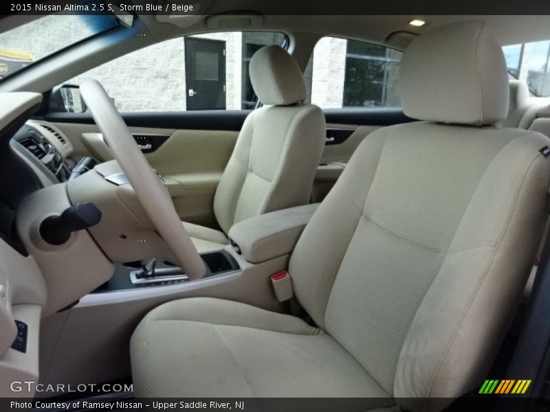 Storm Blue / Beige 2015 Nissan Altima 2.5 S