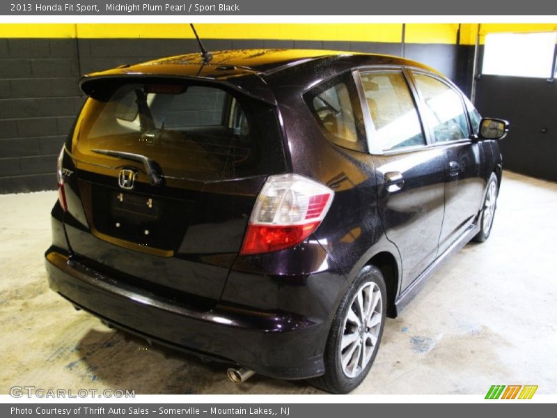 Midnight Plum Pearl / Sport Black 2013 Honda Fit Sport