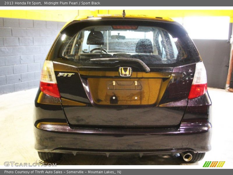 Midnight Plum Pearl / Sport Black 2013 Honda Fit Sport