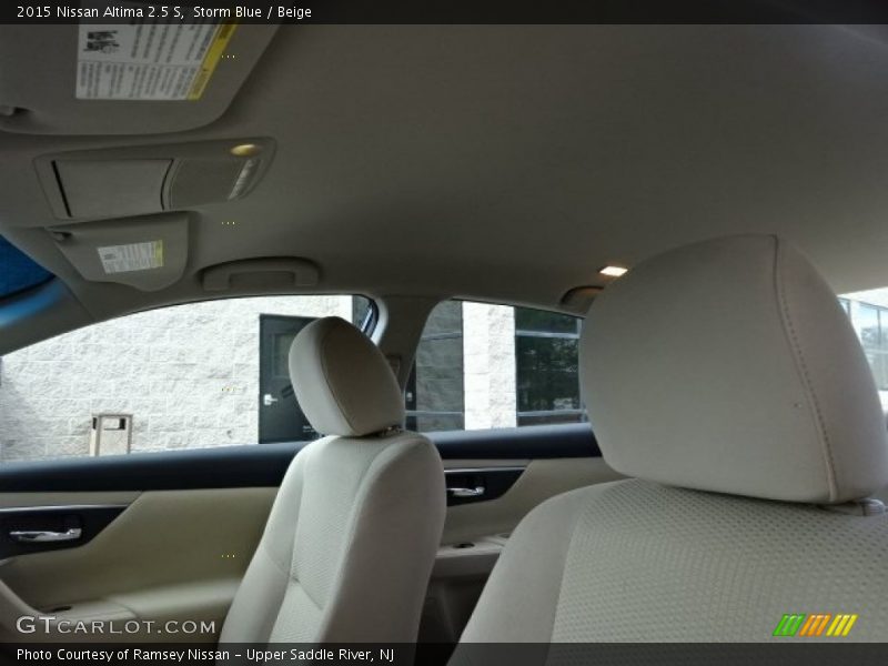 Storm Blue / Beige 2015 Nissan Altima 2.5 S