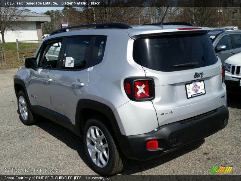 Glacier Metallic / Black 2015 Jeep Renegade Latitude