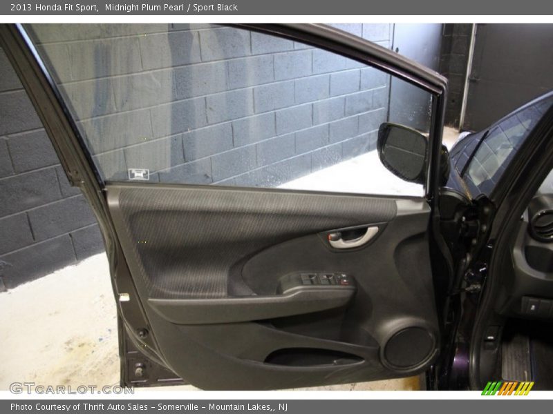 Midnight Plum Pearl / Sport Black 2013 Honda Fit Sport
