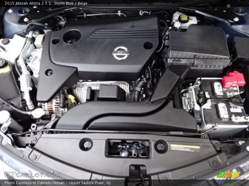 Storm Blue / Beige 2015 Nissan Altima 2.5 S