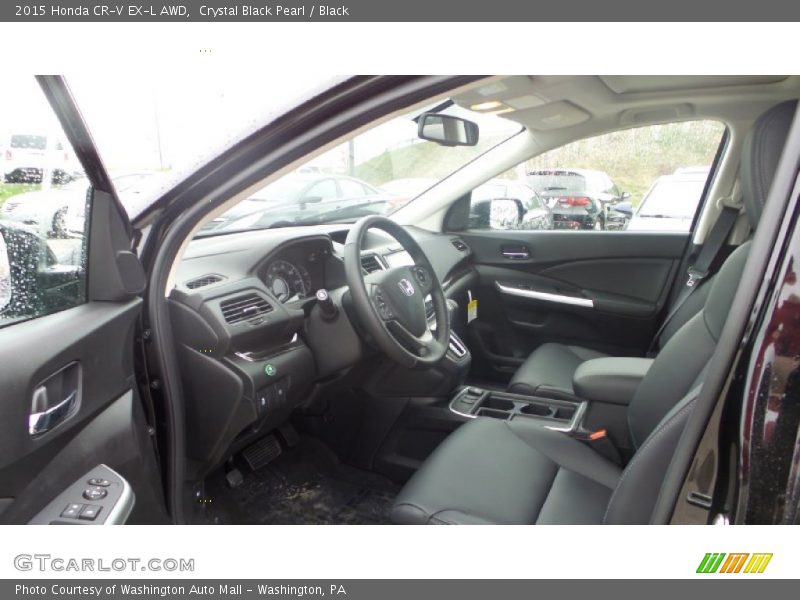 Crystal Black Pearl / Black 2015 Honda CR-V EX-L AWD