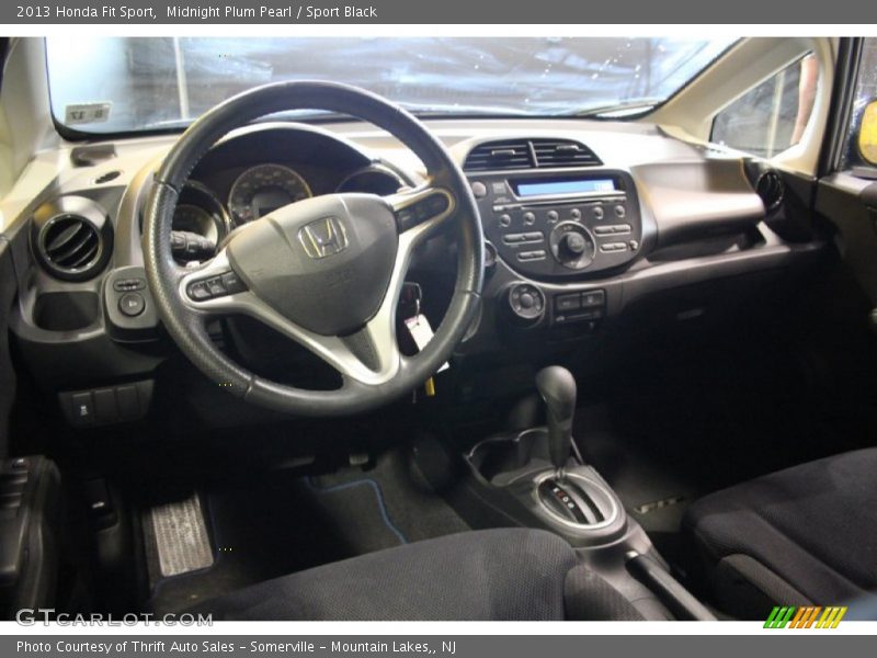 Midnight Plum Pearl / Sport Black 2013 Honda Fit Sport