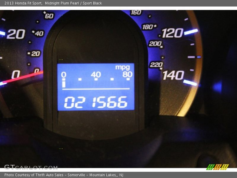 Midnight Plum Pearl / Sport Black 2013 Honda Fit Sport