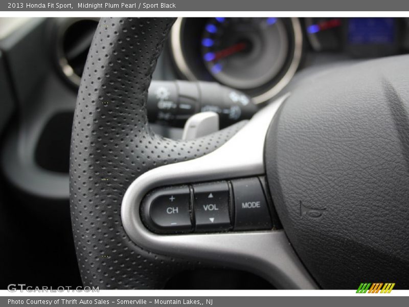 Midnight Plum Pearl / Sport Black 2013 Honda Fit Sport