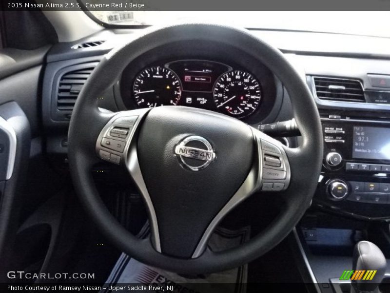 Cayenne Red / Beige 2015 Nissan Altima 2.5 S