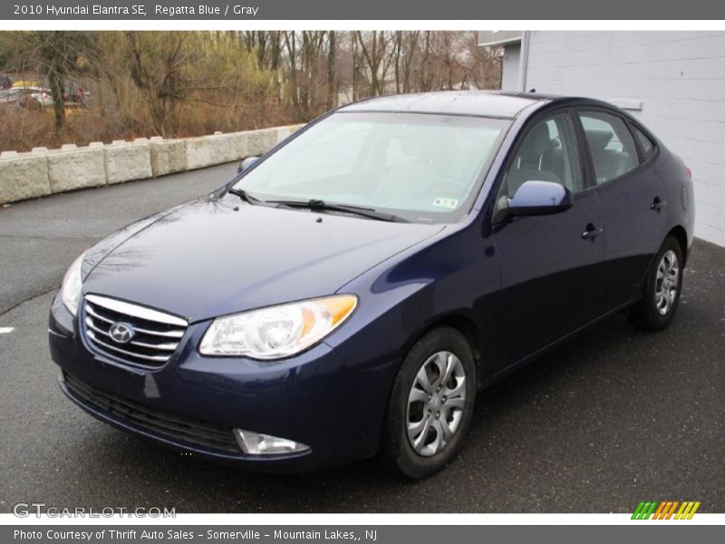 Regatta Blue / Gray 2010 Hyundai Elantra SE
